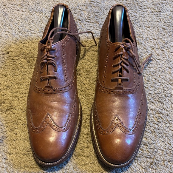 Cole Haan Tan Leather Men's Derbys - Picture 5 of 6